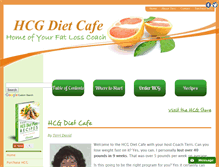 Tablet Screenshot of hcgdietcafe.com